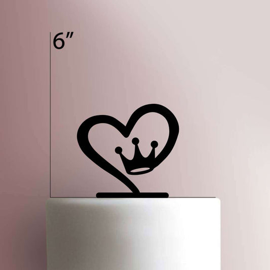 Princess Heart- Acrylic Cake Topper