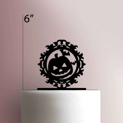 Halloween ? Jack O? Lantern with Bats- Acrylic Cake Topper