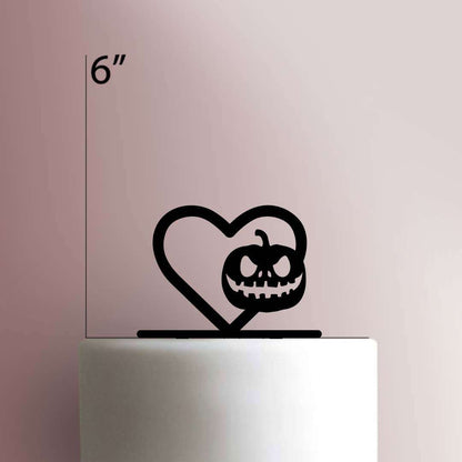 Pumpkin Heart- Acrylic Cake Topper