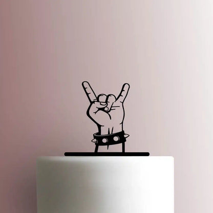 Punk Rock Hand - Acrylic Cake Topper