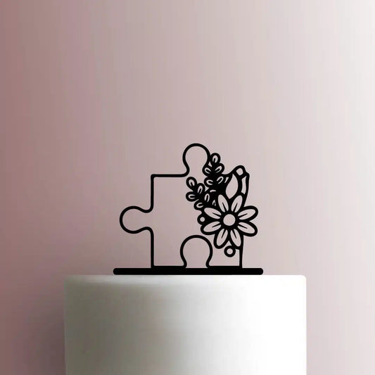 Puzzle Flower - Acrylic Cake Topper
