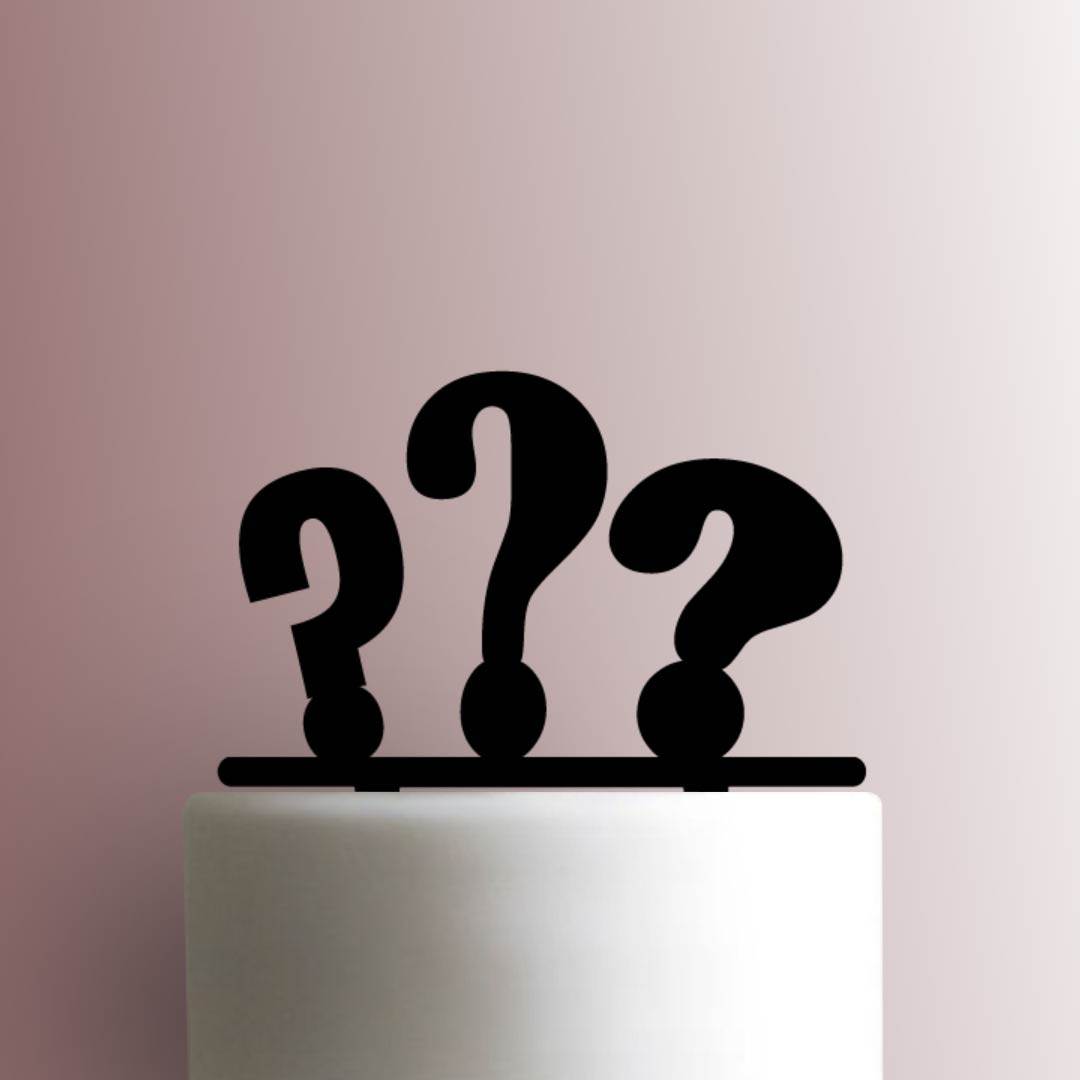 Question Marks - Acrylic Cake Topper