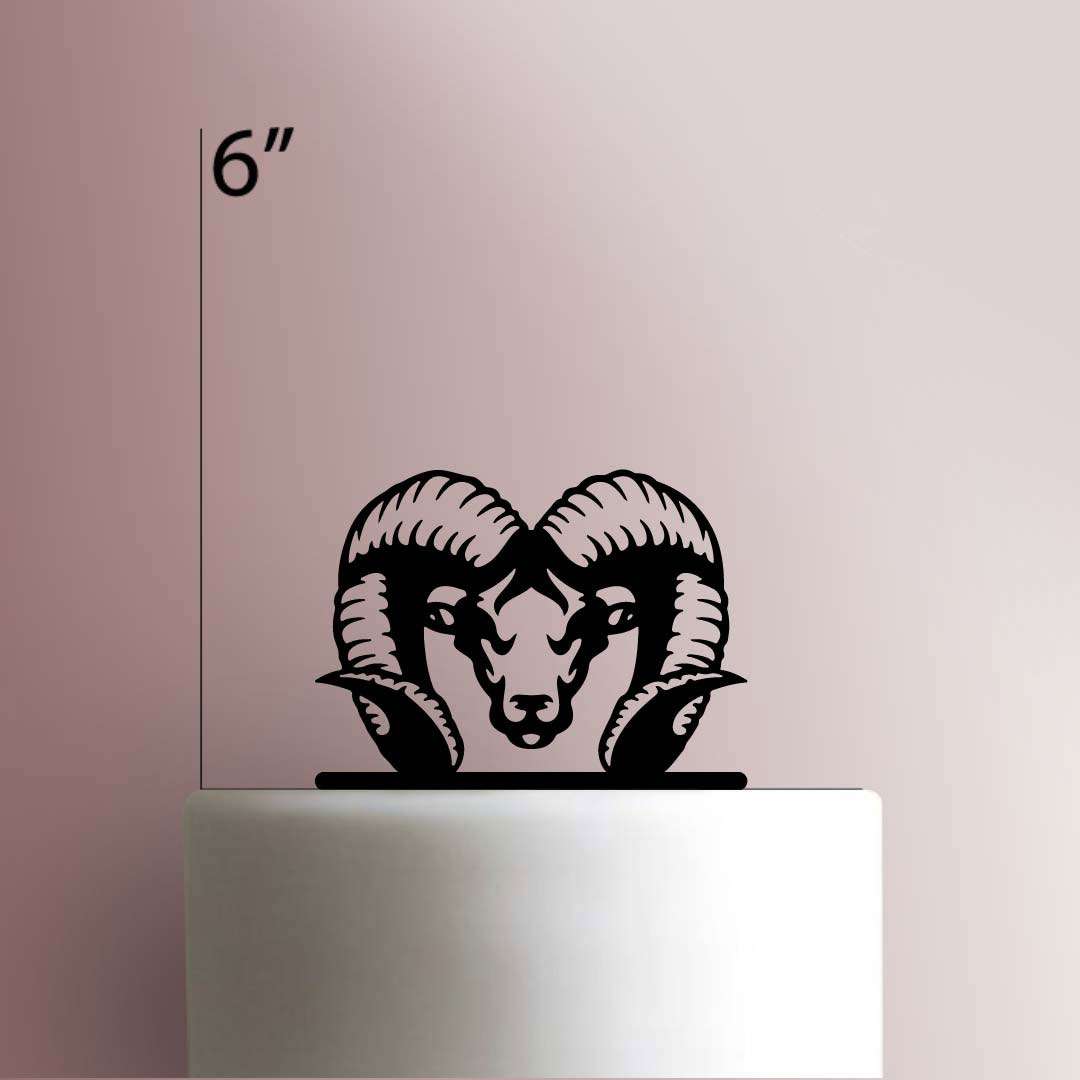 Ram Skull- Acrylic Cake Topper