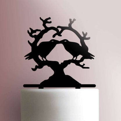 Raven Heart- Acrylic Cake Topper