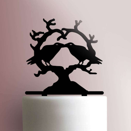 Raven Heart- Acrylic Cake Topper