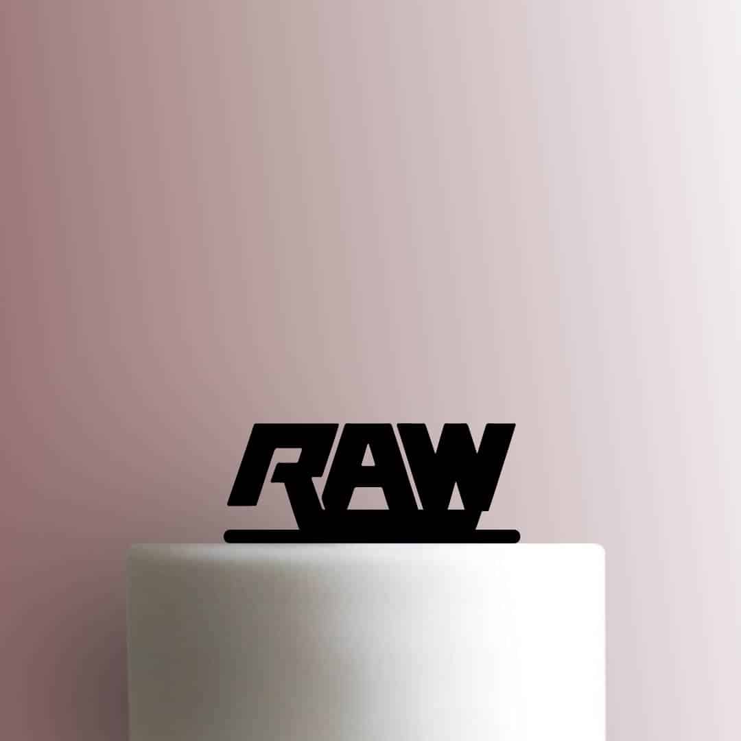 Raw Logo - Acrylic Cake Topper