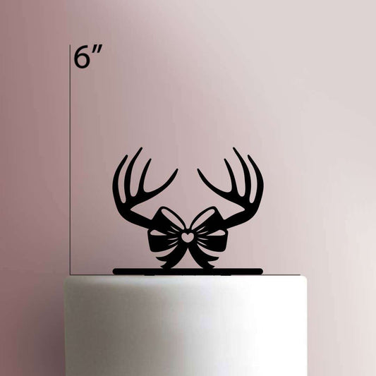 Reindeer Bow- Acrylic Cake Topper