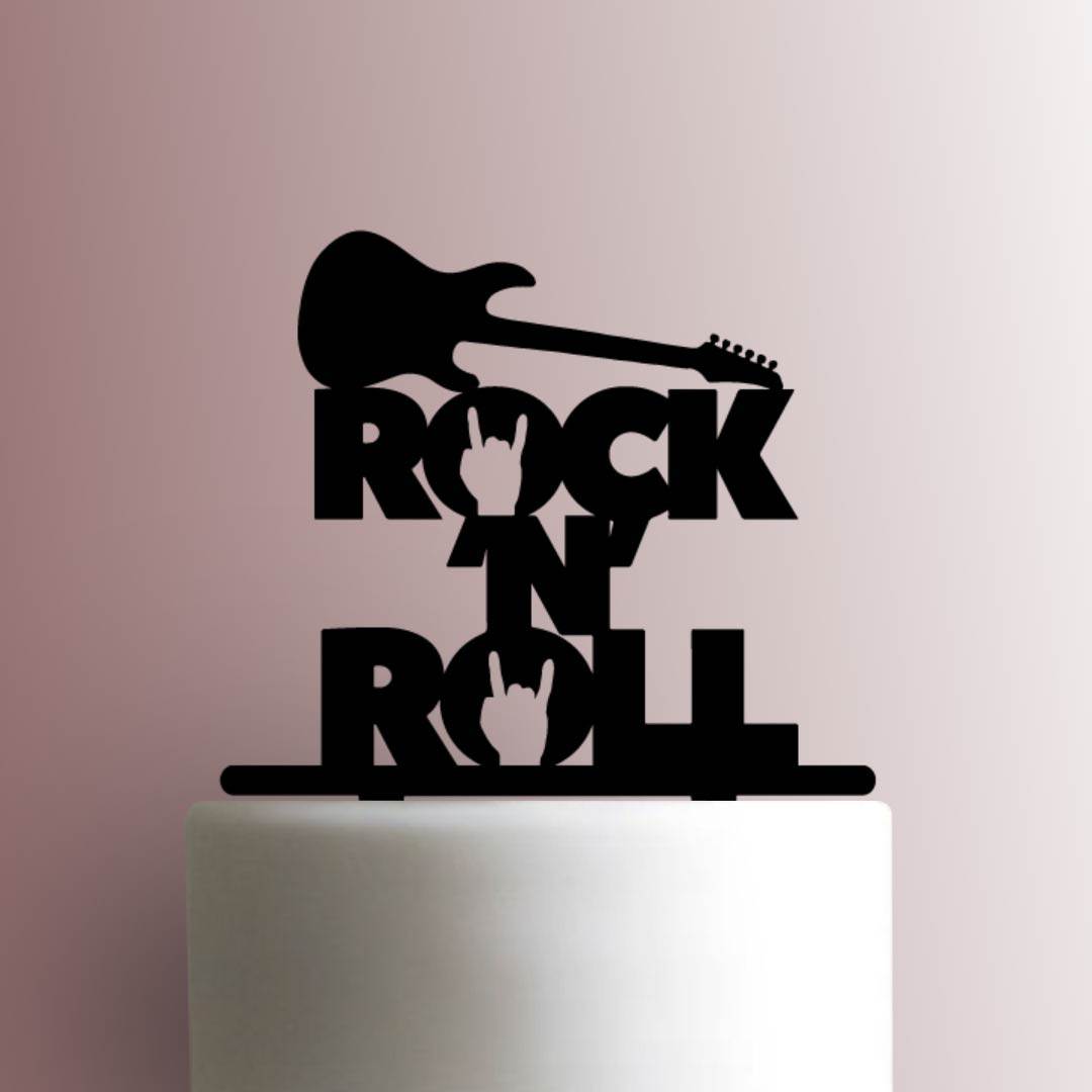 Rock N Roll - Acrylic Cake Topper