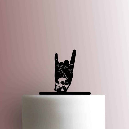 Rock N Roll Skull Hand - Acrylic Cake Topper