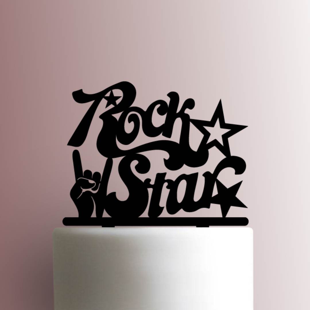 Rock Star - Acrylic Cake Topper