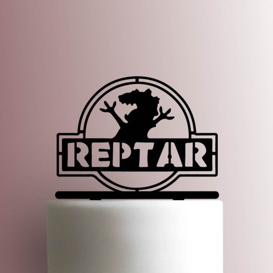 Rugrats ? Reptar Jurassic Park Logo - Acrylic Cake Topper