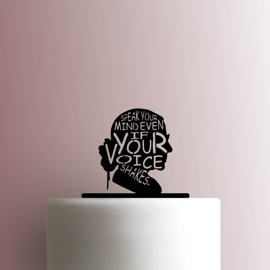 Ruth Bader Ginsburg ? Speak Your Mind - Acrylic Cake Topper