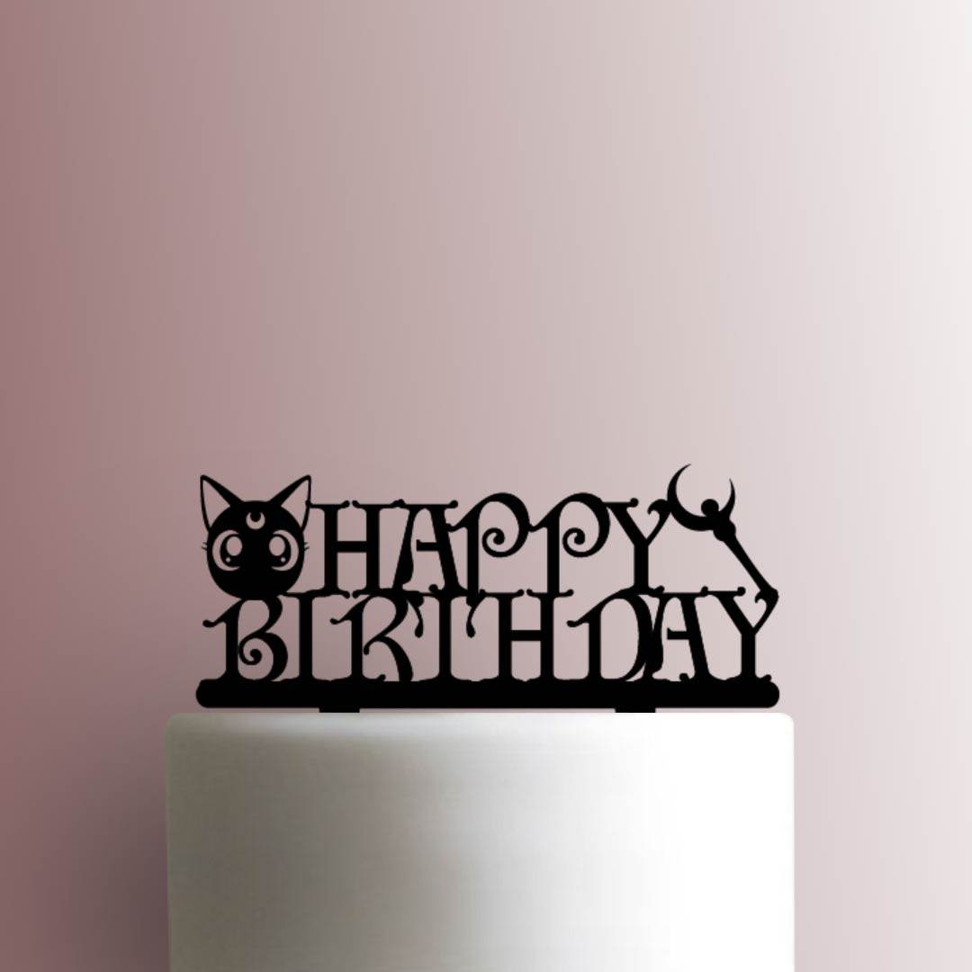 Sailor Moon Happy Birthday - Acrylic Cake Topper