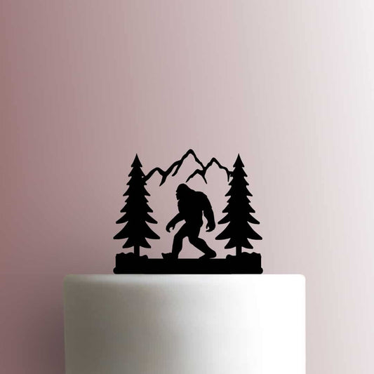 Sasquatch in Mountains - Acrylic Cake Topper