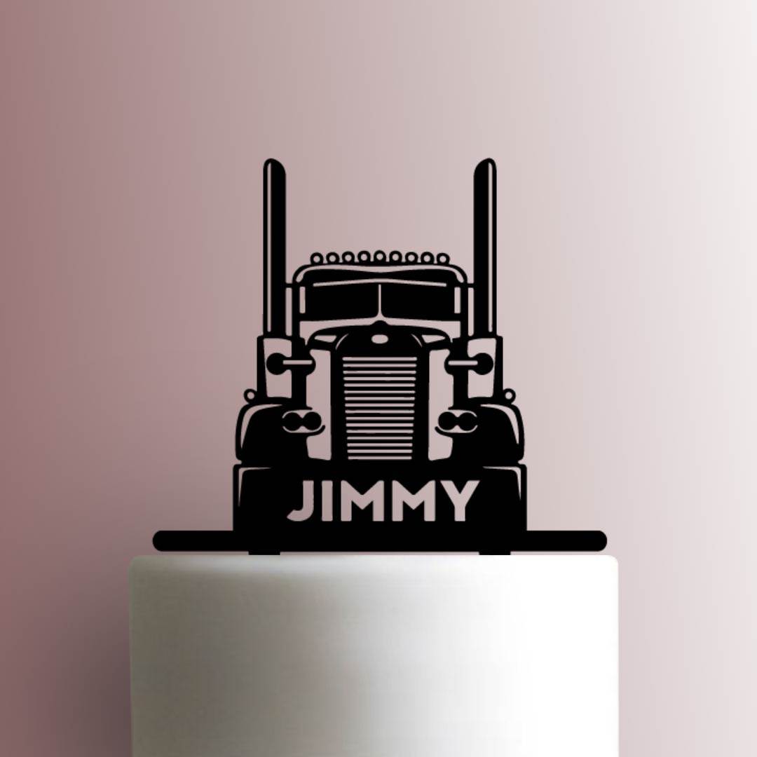Semi Truck - Acrylic Cake Topper