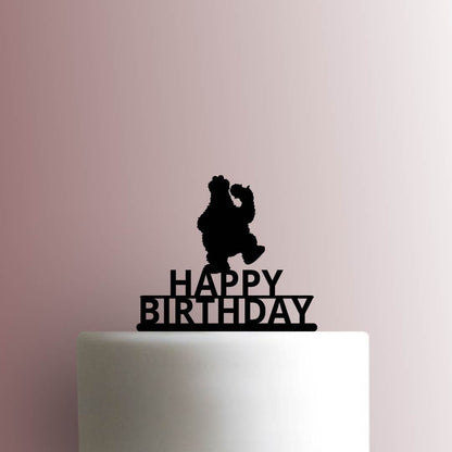 Sesame Street ? Cookie Monster Happy Birthday - Acrylic Cake Topper