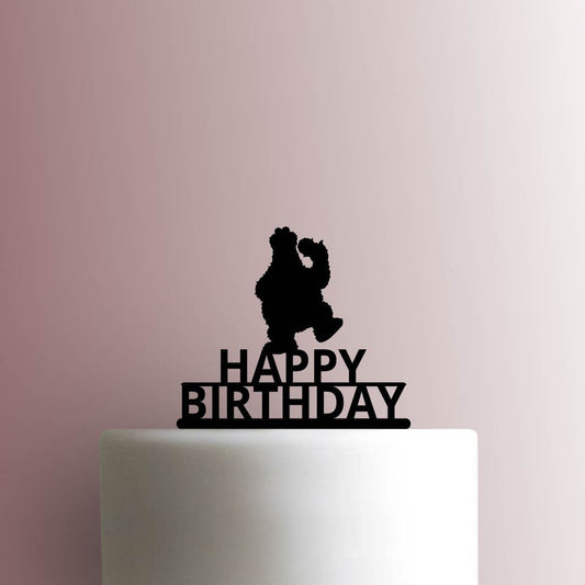 Sesame Street ? Cookie Monster Happy Birthday - Acrylic Cake Topper