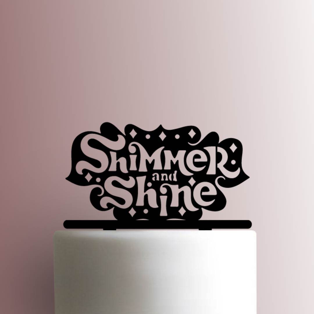 Shimmer and Shine Logo - Acrylic Cake Topper