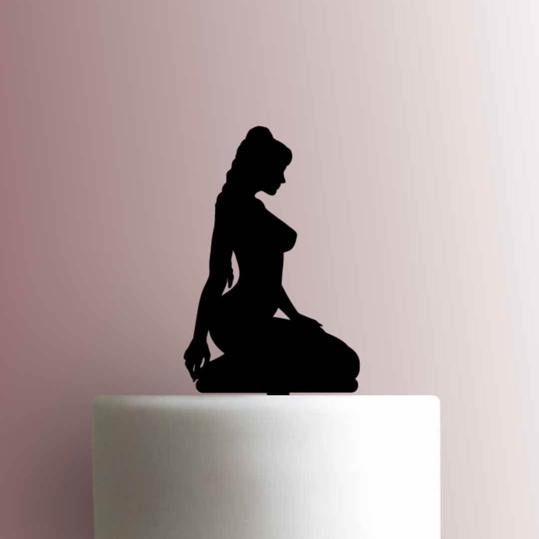 Sitting Girl- Acrylic Cake Topper