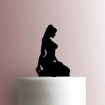 Sitting Girl- Acrylic Cake Topper