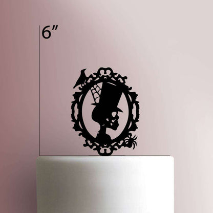 Skeleton Cameo- Acrylic Cake Topper