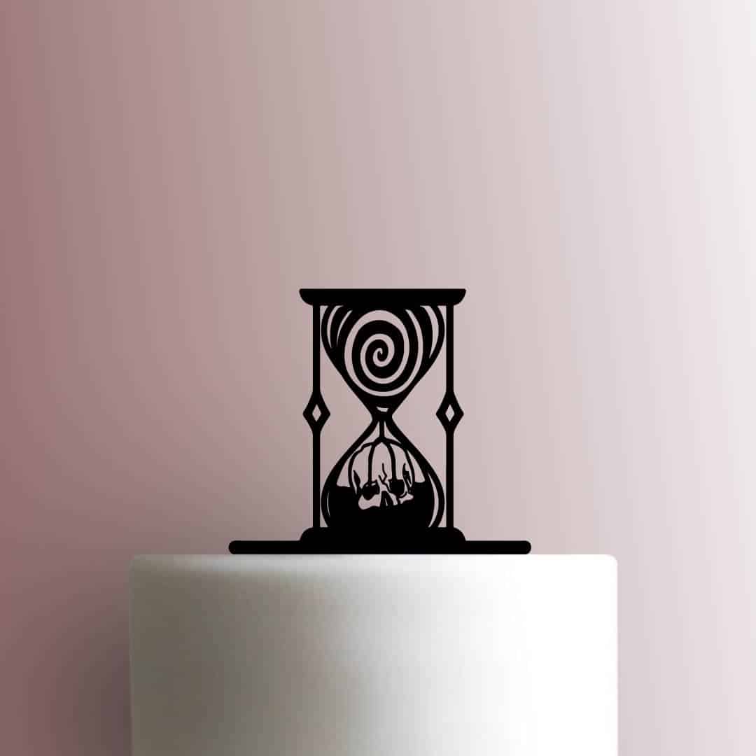 Skull Hourglass - Acrylic Cake Topper
