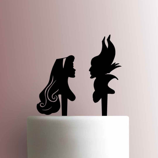 Sleeping Beauty ? Aurora and Maleficent - Acrylic Cake Topper