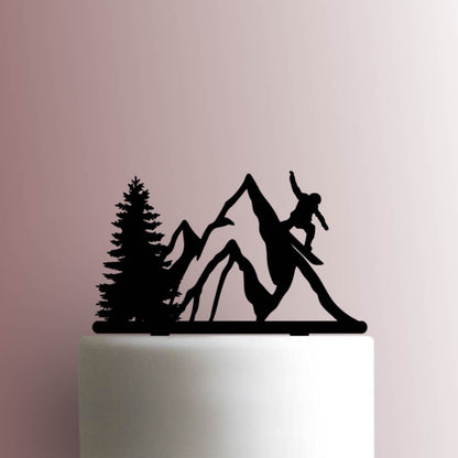 Snowboarding - Acrylic Cake Topper