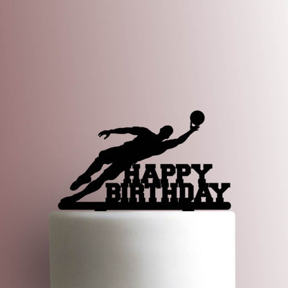Soccer Goalkeeper Happy Birthday - Acrylic Cake Topper