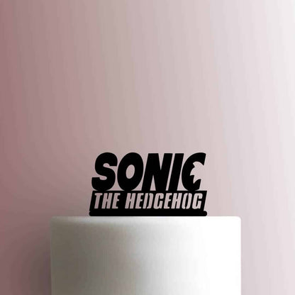 Sonic The Hedgehog Logo - Acrylic Cake Topper