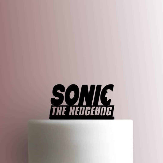 Sonic The Hedgehog Logo - Acrylic Cake Topper
