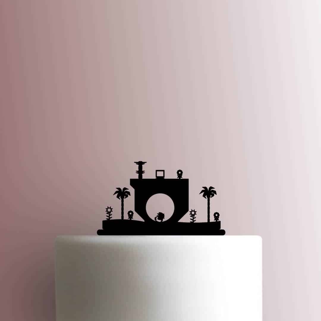 Sonic the Hedgehog Game Scene - Acrylic Cake Topper