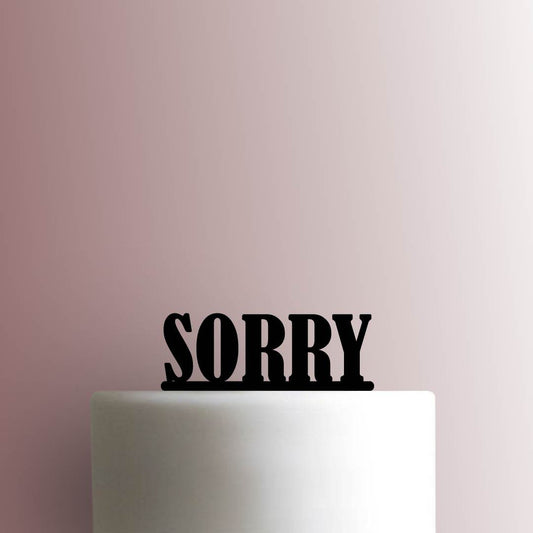 Sorry - Acrylic Cake Topper