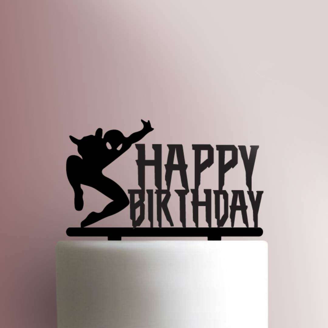 Spiderman Happy Birthday- Acrylic Cake Topper