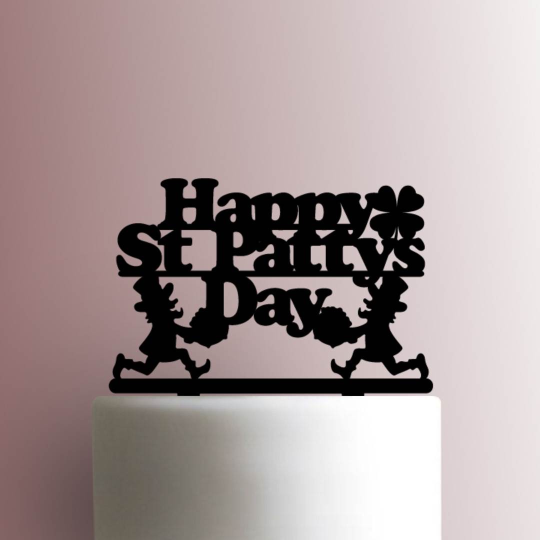 St Patricks Day ? Happy St Pattys Day - Acrylic Cake Topper