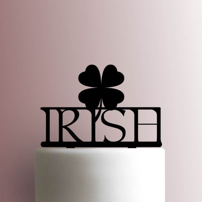 St Patricks Day ? Irish Four Leaf Clover Shamrock - Acrylic Cake Topper