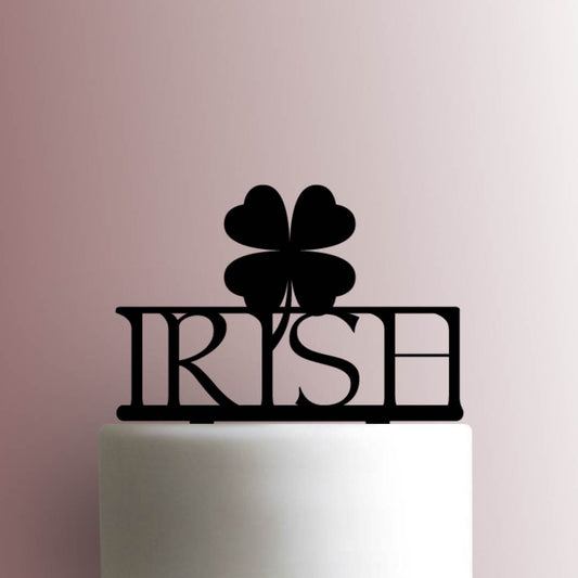 St Patricks Day ? Irish Four Leaf Clover Shamrock - Acrylic Cake Topper