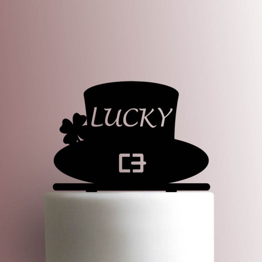St Patricks Day ? Lucky Leprechaun Hat - Acrylic Cake Topper