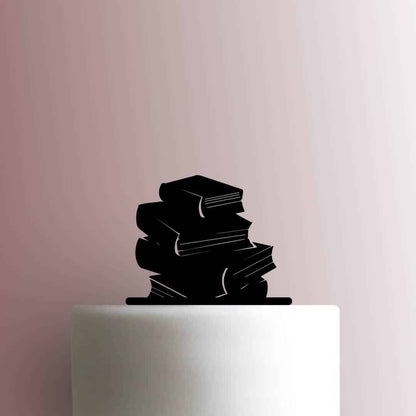 Stack of Books - Acrylic Cake Topper