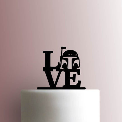 Star Wars ? Boba Fett Love - Acrylic Cake Topper