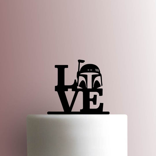 Star Wars ? Boba Fett Love - Acrylic Cake Topper