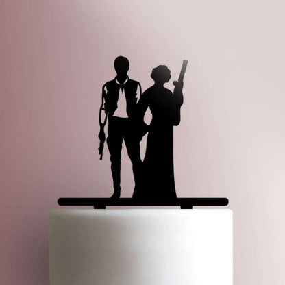 Star Wars Han and Leia- Acrylic Cake Topper