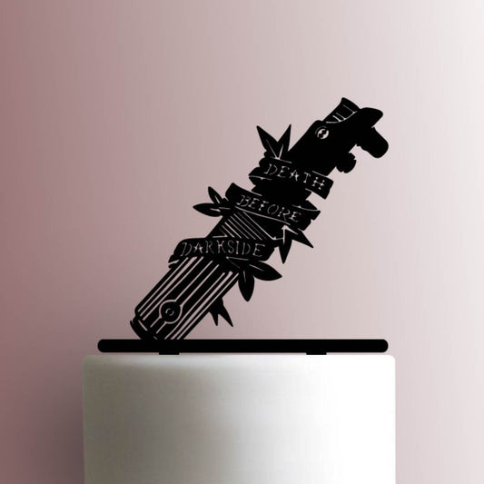 Star Wars ? Lightsaber Death Before Darkside - Acrylic Cake Topper