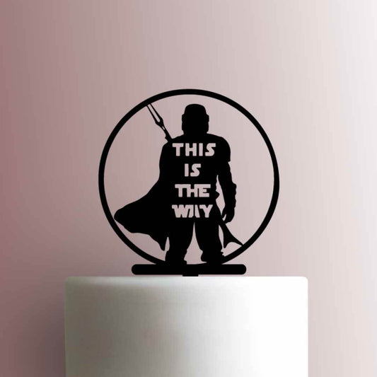 Star Wars Mandalorian ? This is the Way - Acrylic Cake Topper