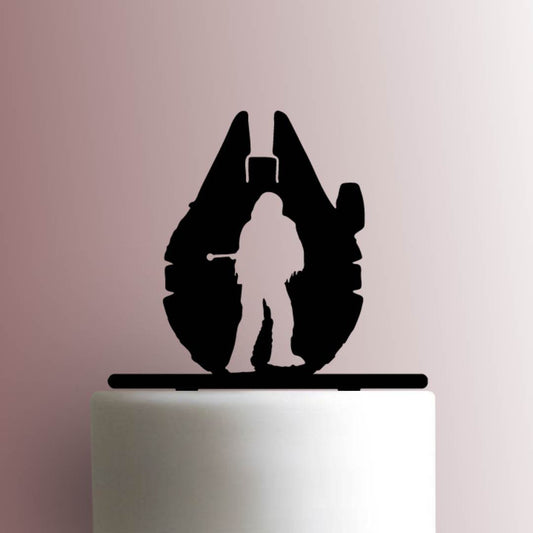 Star Wars ? Millennium Falcon Chewbacca Cameo - Acrylic Cake Topper