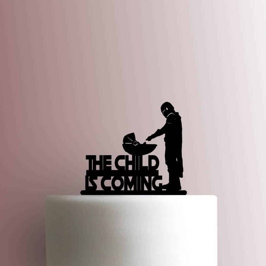 Star Wars The Mandalorian ? The Child Is Coming - Acrylic Cake Topper