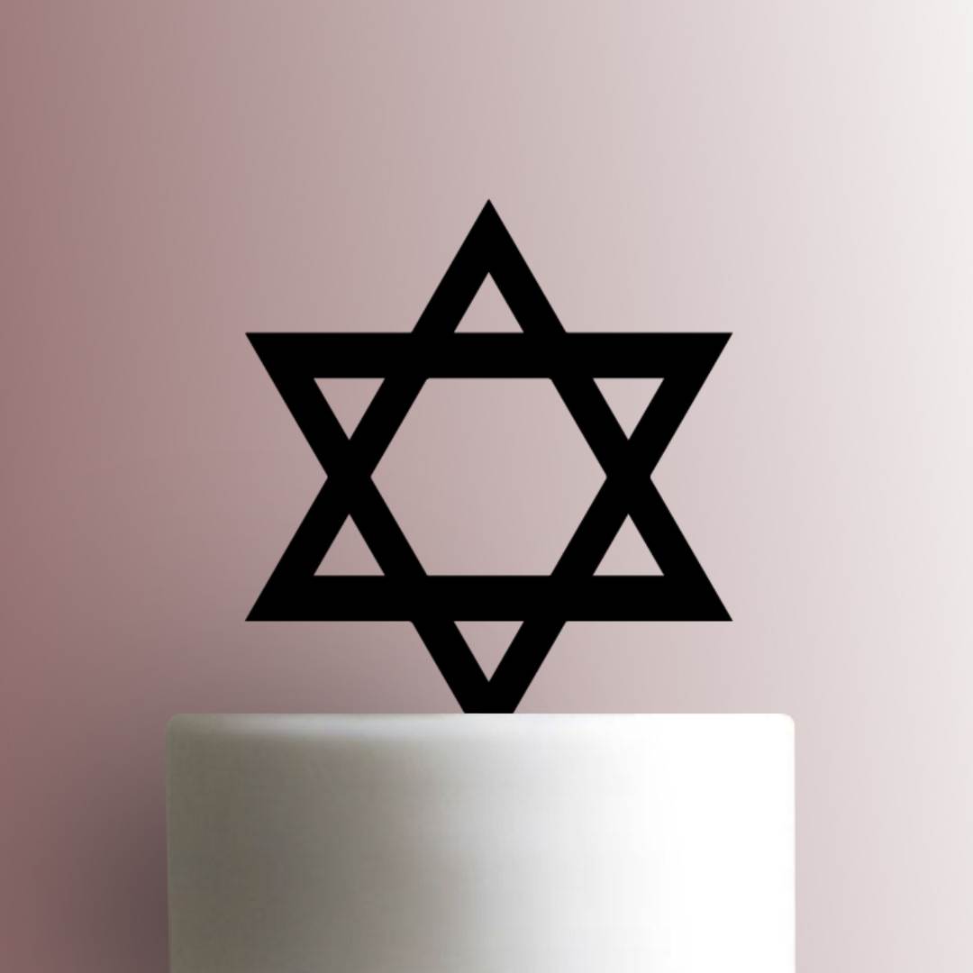 Star of David - Acrylic Cake Topper