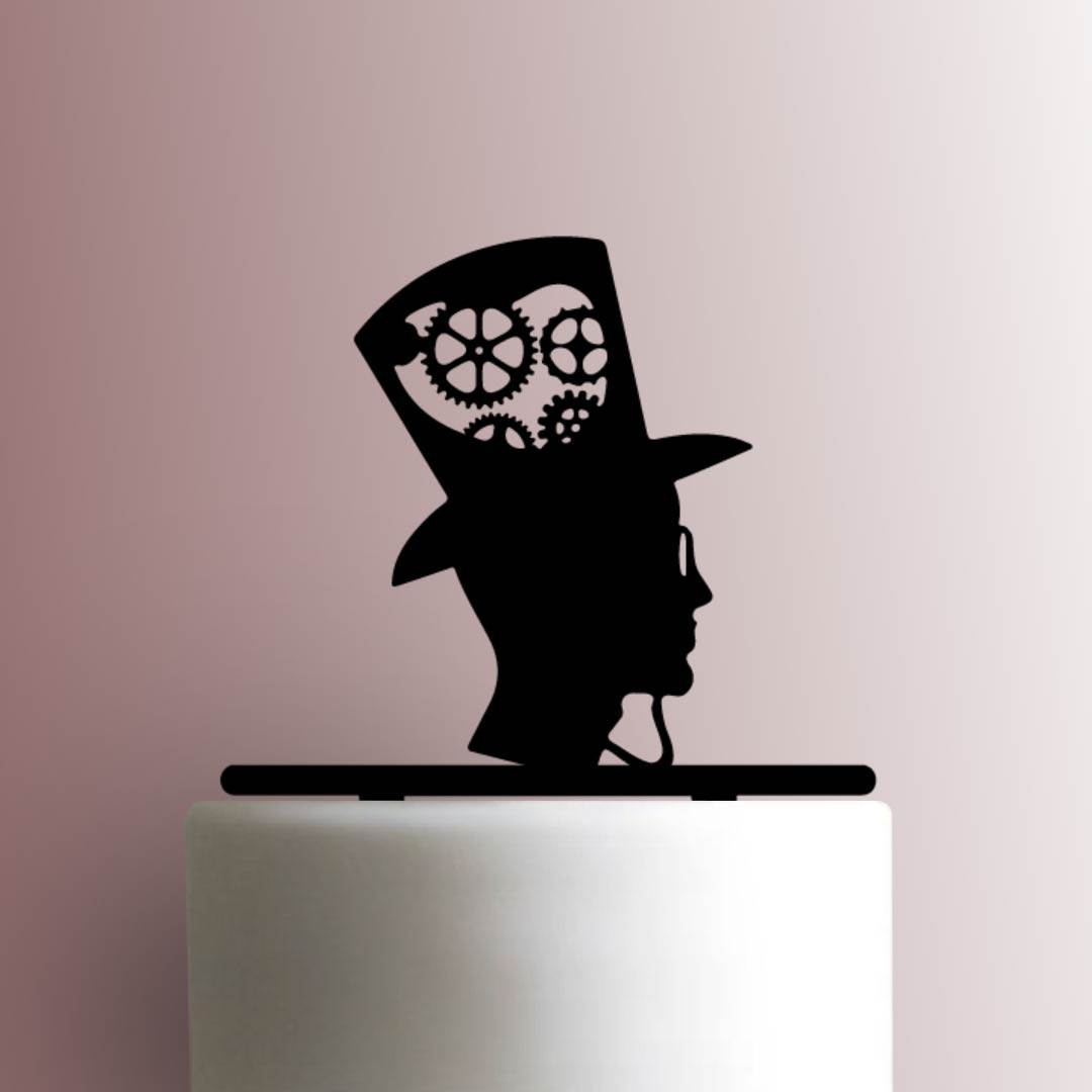 Steampunk Head - Acrylic Cake Topper