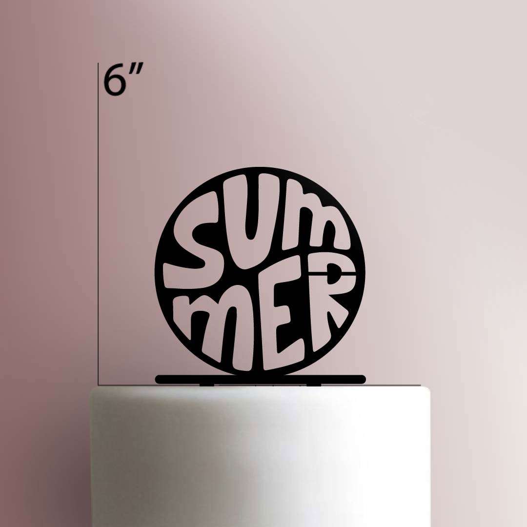 Summer- Acrylic Cake Topper
