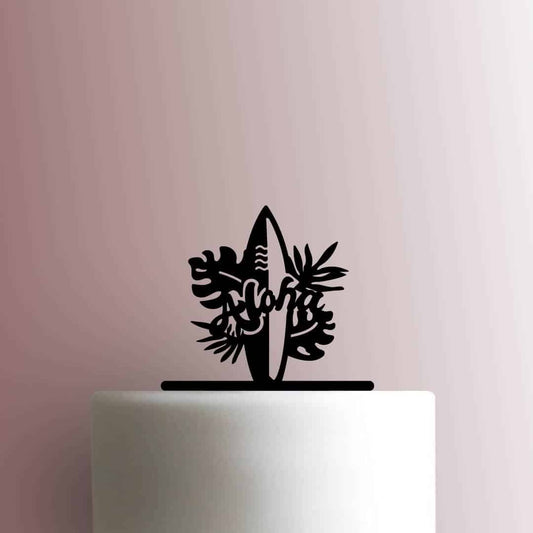 Surfboard Aloha - Acrylic Cake Topper